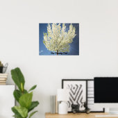 Familienbaum Weißblühendes Foto | Blue Sky Poster (Heimbüro)