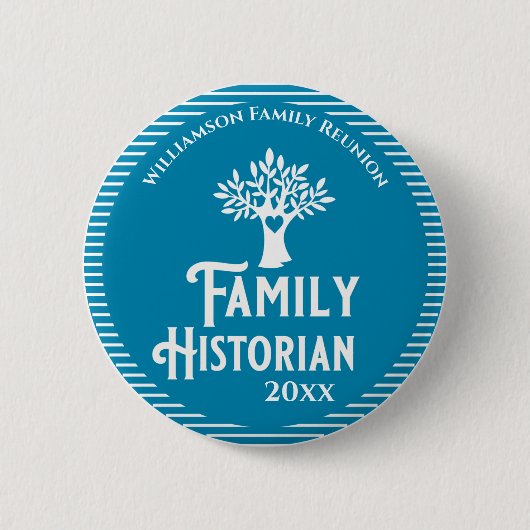 Familienbaum Wiedersehen Historianische Genealogie Button (Vorderseite)