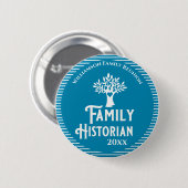 Familienbaum Wiedersehen Historianische Genealogie Button (Vorne & Hinten)