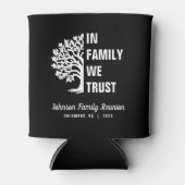 Familienbaum wir vertrauen Wiedersehen Black Dosenkühler (Vorderseite)