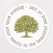 Familienbaumschmuck Muttergeschenk, Familienangebo Etiketten (Design 1)