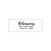 Familienbenutzername Rücksendeadresse Stempel (Design)