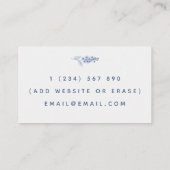 Familienberater für Psychotherapie Gezeichnet Blum Visitenkarte (Rückseite)