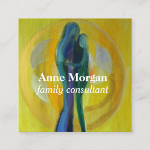 Familienberatung Original Square Business Card Quadratische Visitenkarte