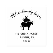 Familienbetrieb | Briefmarke der Rücksendeadresse Permastempel (Design)