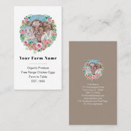 Familienbetrieb Hüttengewächshaus Hühnerkuh Marktg Visitenkarte