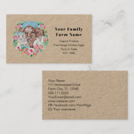 Familienbetrieb Hüttengewächshaus Hühnerkuh Marktg Visitenkarte