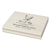 Familienbetrieb Vintage Personalisierte Eierkarton Gummistempel (Stempel)