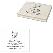 Familienbetrieb Vintage Personalisierte Eierkarton Gummistempel (Stempel)