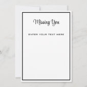 Familienbeziehungen Ladys Ocean View Vermisst Dankeskarte (Rückseite)