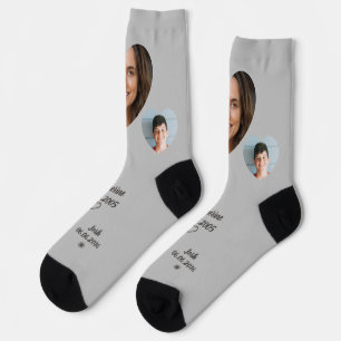 Familienbild Herz Name Liebe Foto Socken