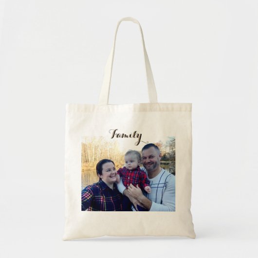Familienbild personalisierte Tasche (Vorne)