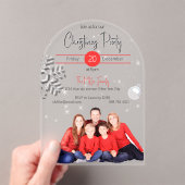 Familienbild Weihnachts-Party Acryleinladungen (Insitu (Handheld))