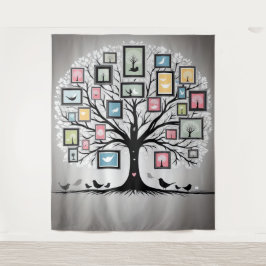 Familienbildbaum 02 wandteppich