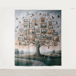 Familienbildbaum 03 wandteppich