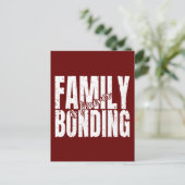 Familienbindung ist für immer postkarte (Stehend Vorderseite)