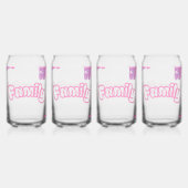 Familienblumen-Tasse Dosenglas (Hinten)