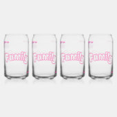 Familienblumen-Tasse Dosenglas (Vorderseite)