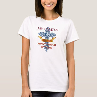 Familienblut fließt durch meine Adern T-Shirt