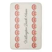 Familienboot der Nautic Vintag Sea Muschel Badematte (Vorderseite Vertikal)