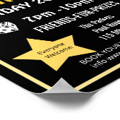 Familienbunco Night, Bunco Party PTA-Event PTO Poster (Ecke)