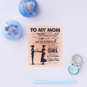 Familiendekoration | Brief an meine Mama Design| Flyer (Einzeln)