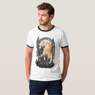 Familiendesign von Moonlit Wolf, T-Shirt