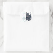 Familiendynamik - Schottische Terrier Wit & Wisdom Runder Aufkleber (Tasche)