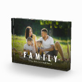 Familieneinfache Typografie Minimalistisch Fotoblock (Rechts)