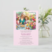 Familieneinladung zum Muttertag Einladung (Stehend Vorderseite)