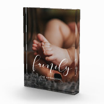 Familienelegantes Kalligraphie-Overlay