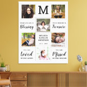 Familienerinnerungen bewahren FotoCollage Leinwanddruck (Insitu (Wohnzimmer))