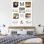 Familienerinnerungen bewahren FotoCollage Leinwanddruck (Insitu (Schlafzimmer))