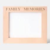 FAMILIENERINNERUNGEN GEÄTZTE RAHMEN (Vorderseite)