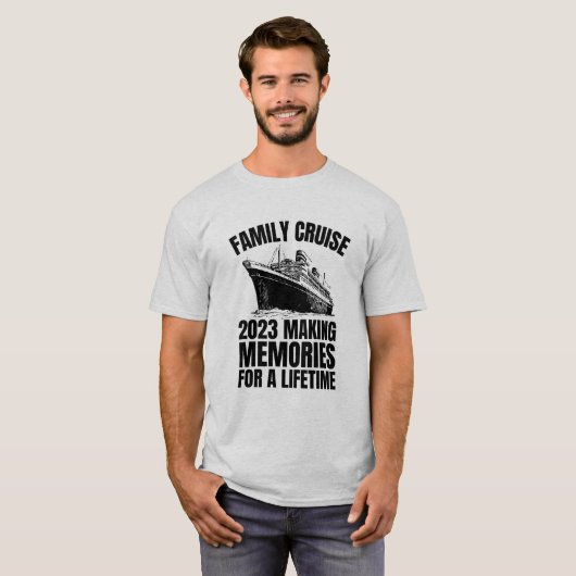 Familienfahrt 2023 Erinnerungen für ein Leben T-Shirt (Vorne ganz)