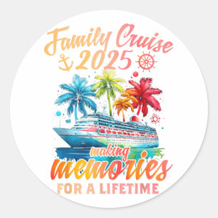 Familienfahrt 2025 FamilienMatching Cruise Vacatio Runder Aufkleber