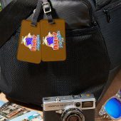 Familienfahrt Braun/Blauer Urlaub Persönlich gesta Gepäckanhänger