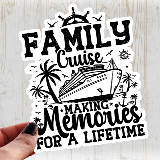 Familienfahrt Erinnerungen Urlaub Platz Cool mache Aufkleber