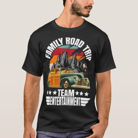 Familienfahrt Team Unterhaltung Sommerurlaub T-Shirt (Vorderseite)