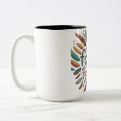Familienfeathers Zweifarbige Tasse (Links)