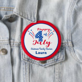 Familienfeier Wiedersehen 4. Juli Button (Beispiel)