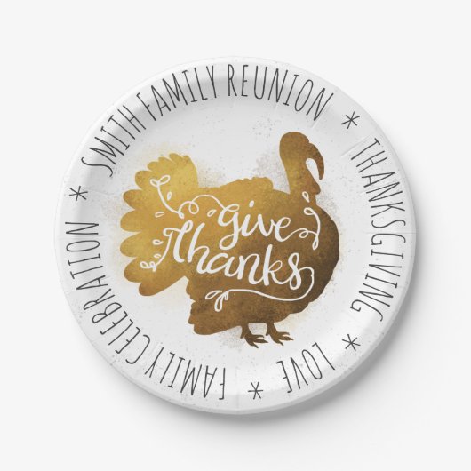 Familienfeier Wiedersehen Erntedank .Gestaltet. Pappteller (Vorderseite)