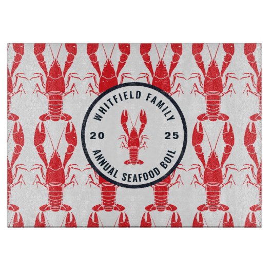 Familienfeiern Lobster Bob Custom Schneidebrett (Vorderseite)