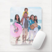 Familienfeiertag | Moderner Name des Fotos Persona Mousepad (Mit Mouse)
