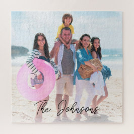 Familienfeiertag | Moderner Name des Fotos Persona Puzzle