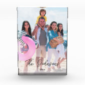 Familienfeiertag | Modernes Foto Name Personalisie (Vorderseite)