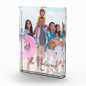 Familienfeiertag | Modernes Foto Name Personalisie (Rechts)