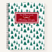 Familienferienrezeptur-Kiefernheft Notizblock (Vorderseite)