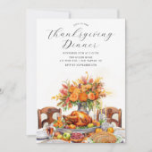 Familienfest Erntedank Abendessen Einladung (Vorderseite)