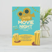 Familienfilm Nacht Extravaganza! Einladung (Stehend Vorderseite)